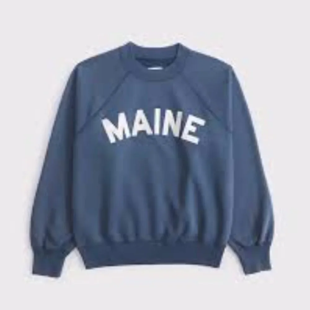 Abercrombie & Fitch Women's Graphic Raglan Classic Sunday Crew - Picture 4 of 10